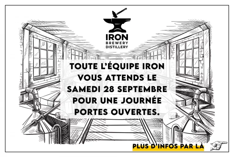 Portes ouvertes à la brasserie & distillerie Iron - ventes bières et spiritueux et liqueurs